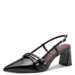 Дамски елегантни обувки на ток Tamaris Touch it черни - Image 2