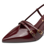 Дамски елегантни обувки на ток Tamaris Touch it бордо - Image 4