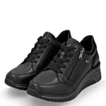 Дамски спортни обувки на платформа/сникърси Remonte Tex D0T03-00 черни - Image 2