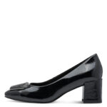 Елегантни дамски обувки на ток Marco Tozzi черен лак - Image 2
