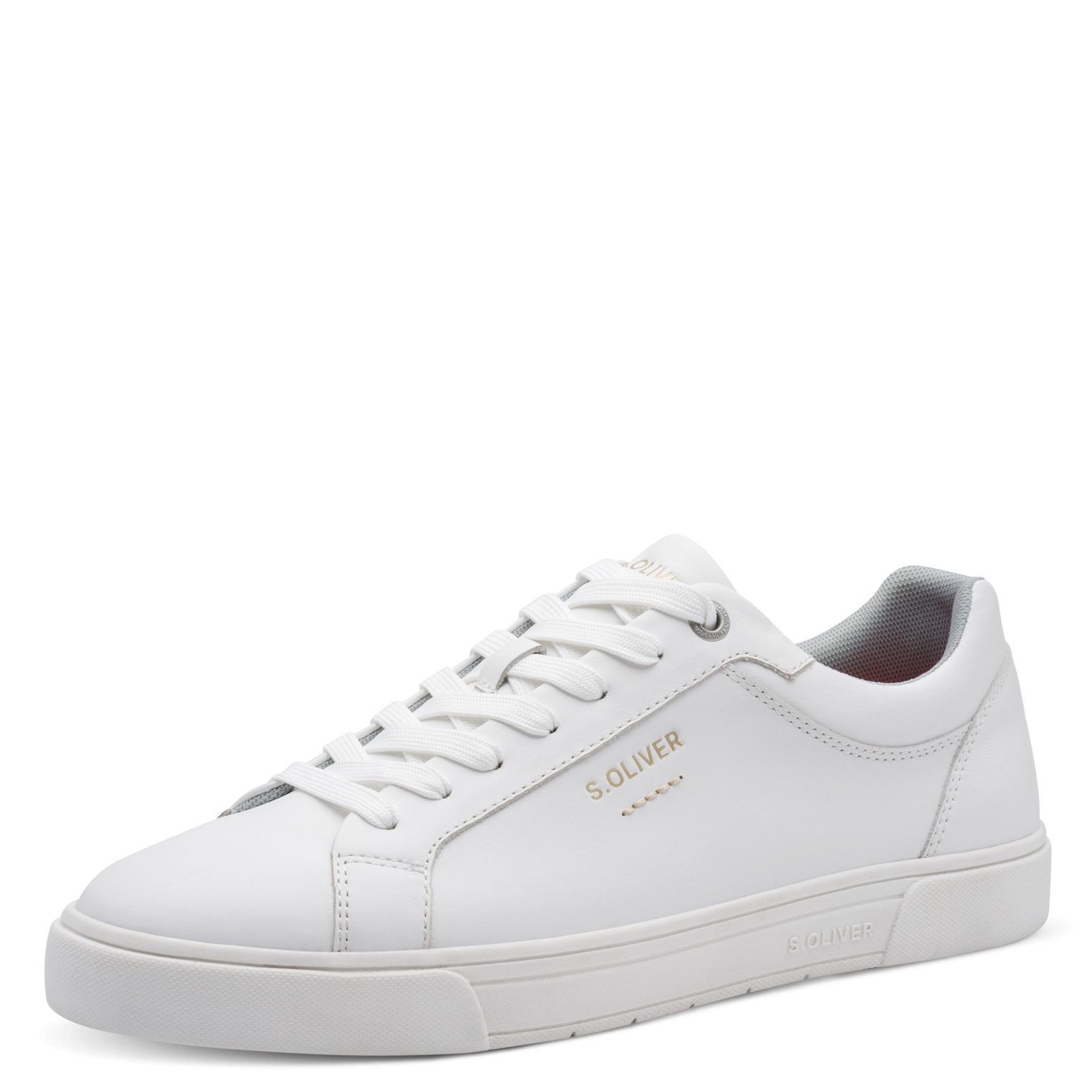 005-13604-43-107-300 Мъжки спортни обувки/кецове естествена кожа S.Oliver бели - Image 1