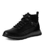 Мъжки зимни боти естествена кожа S.Oliver Tex черни