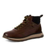 Мъжки зимни боти естествена кожа S.Oliver Tex кафяви