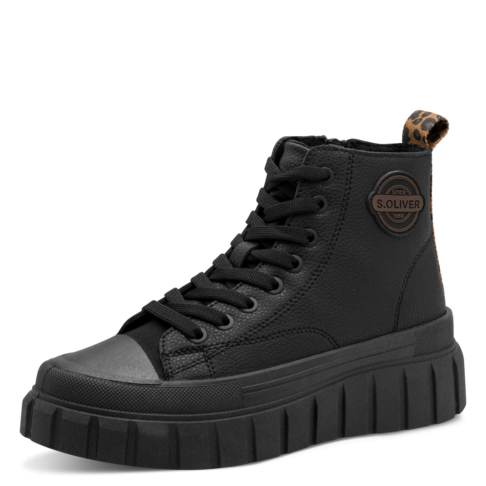 005-25200-45-007-300 Дамски черни кецове на платформа S.Oliver - Image 1