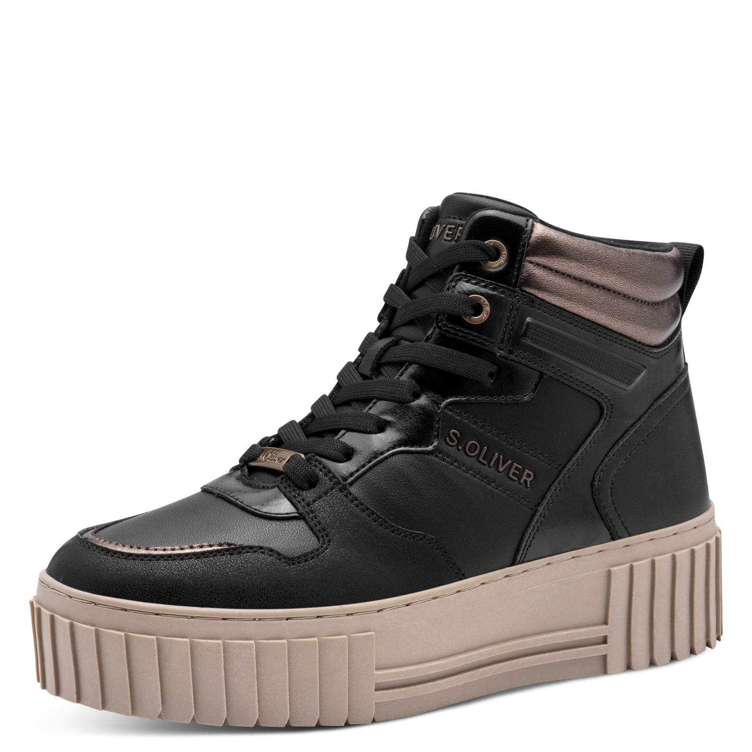 005-25225-43-098-300 Дамски кецове с грайфер S.Oliver черни - Image 1