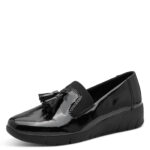 Дамски ежедневни обувки Jana Widefit черен лак