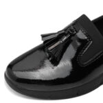 Дамски ежедневни обувки Jana Widefit черен лак - Image 5