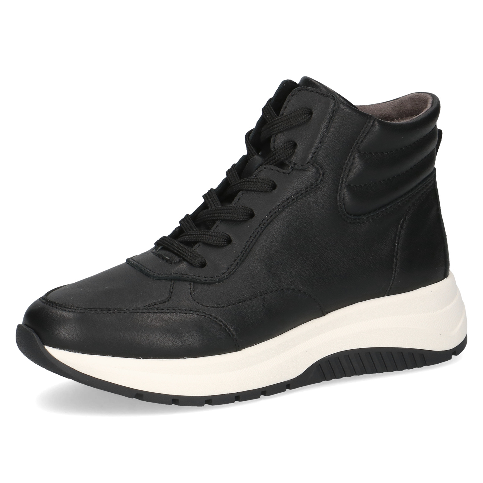 009-25203-45-022-300 Дамски спортни боти от естествена кожа Caprice черни - Image 1