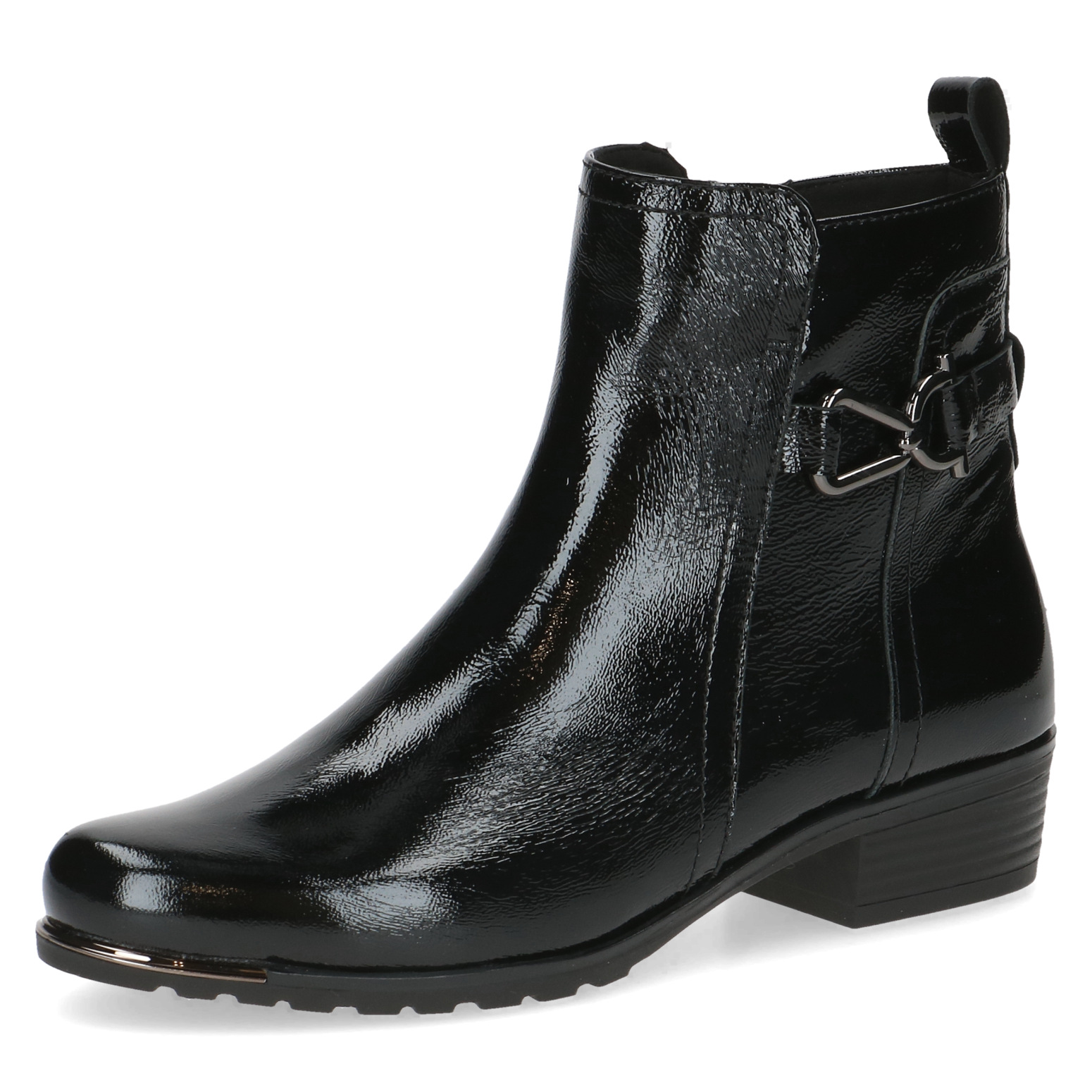 009-25403-45-017-300 Дамски кожени боти Caprice черен лак - Image 1