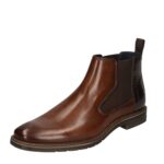 Мъжки кожени боти без връзки Bugatti кафяви - Image 2