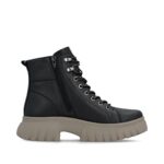 Дамски ежедневни боти Rieker W1877-00 черни - Image 4