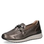 Дамски обувки Caprice естествена кожа сребристи