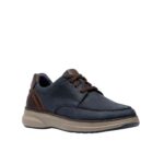 Мъжки ежедневни обувки Clarks Mullan Moc Widefit сини - Image 4