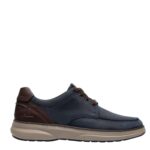 Мъжки ежедневни обувки Clarks Mullan Moc Widefit сини - Image 3