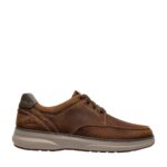 Мъжки ежедневни обувки Clarks Mullan Moc Widefit кафяви - Image 3