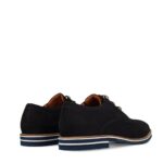 Мъжки елегантни обувки естествен велур Salamander тъмно сини - Image 5