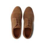 Мъжки елегантни обувки естествен велур Salamander бежови - Image 4