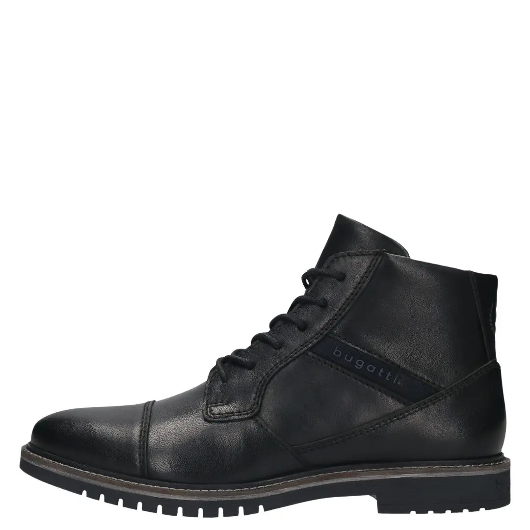 8373a-1000-2.jpg Мъжки боти естествена кожа Bugatti черни - Image 1