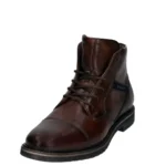 Мъжки боти естествена кожа Bugatti тъмно кафяви - Image 2