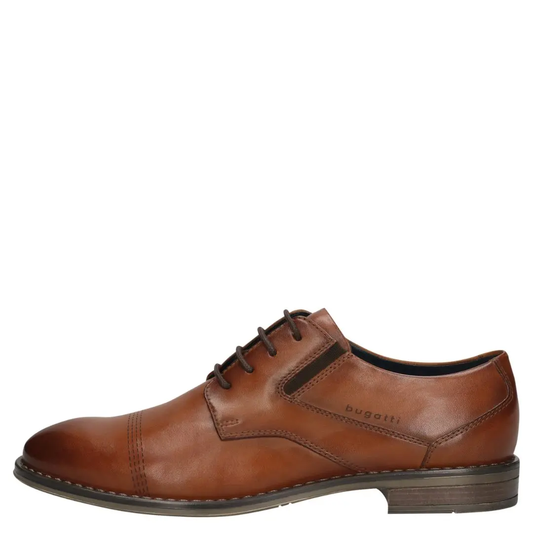 ao503-3.jpg Елегантни мъжки обувки естествена кожа Bugatti кафяви - Image 1