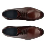 Мъжки елегантни обувки естествена кожа Salamander кафяви - Image 4