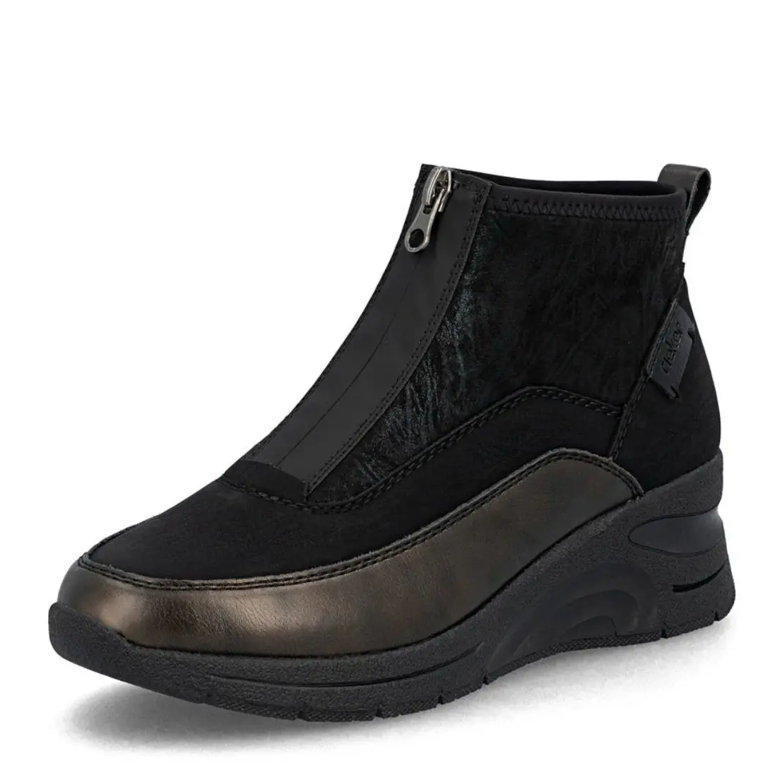 n9362-01-3.jpg Дамски спортни обувки/боти Rieker N9362-01 черни - Image 1