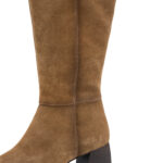 Дамски ботуши на ток естествен велур Tamaris Touch it каки - Image 4