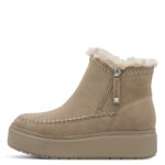 Дамски велурени боти Tamaris бежови - Image 3