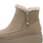 Дамски велурени боти Tamaris бежови - Image 5