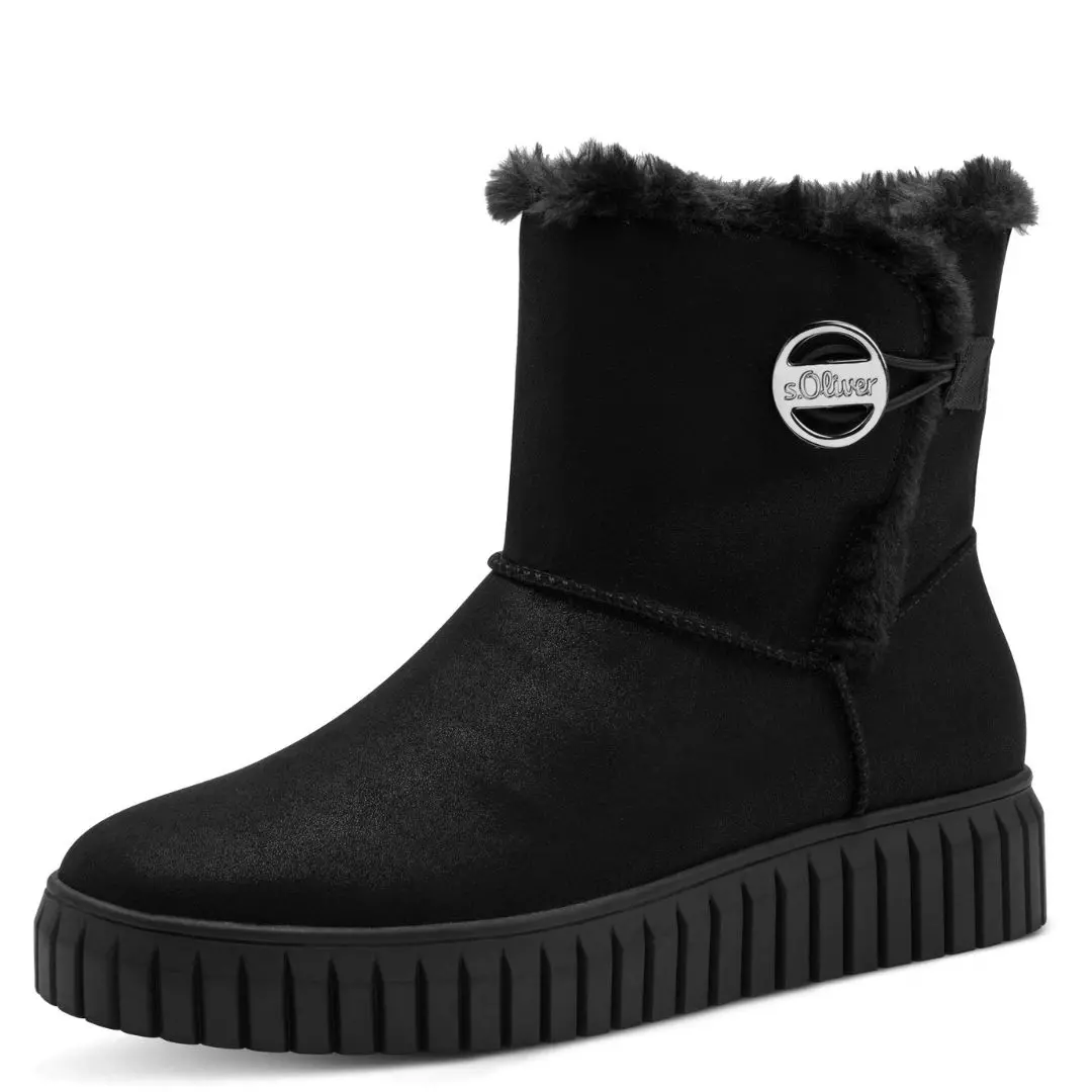 26418-4.jpg Дамски боти S.Oliver черни - Image 1