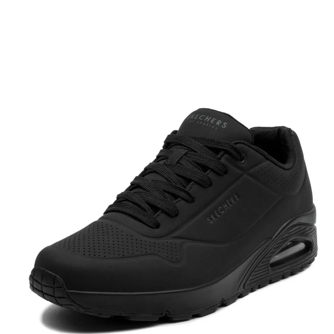 52458-bbk-4.jpg Мъжки маратонки Skechers Uno-Stand On Air 52458-BBK черни - Image 1