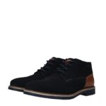 Мъжки елегантни обувки естествен велур Bugatti 8373H-4100 сини - Image 3