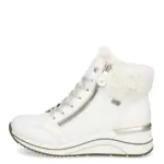 Дамски спортни боти естествена кожа Remonte Tex D0T77-80 бели - Image 3