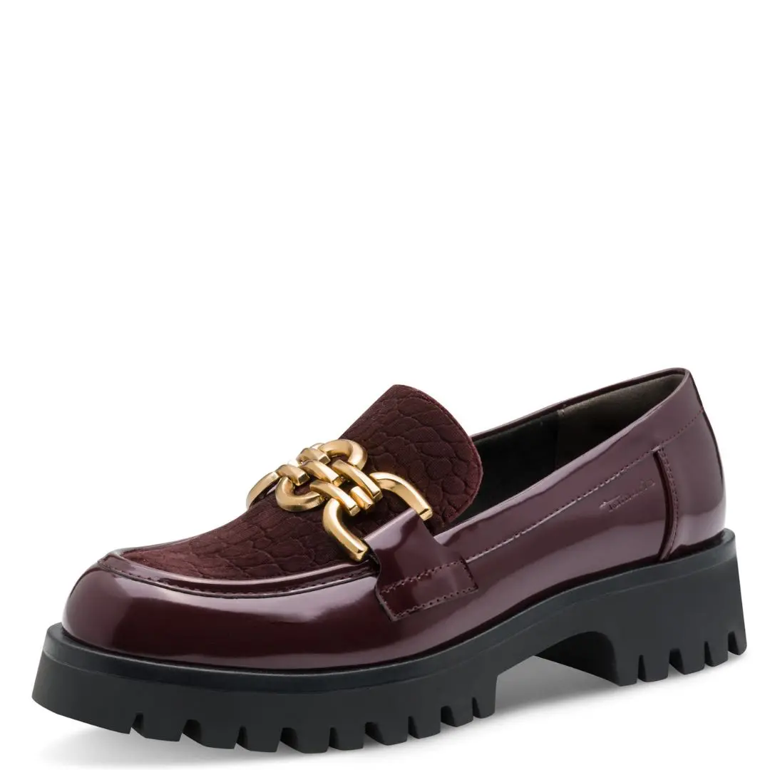 24759-537-4.jpg Дамски обувки/мокасини Tamaris Touch-it бордо - Image 1