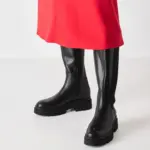 Дамски кожени ботуши Tamaris Touch-it черни - Image 3